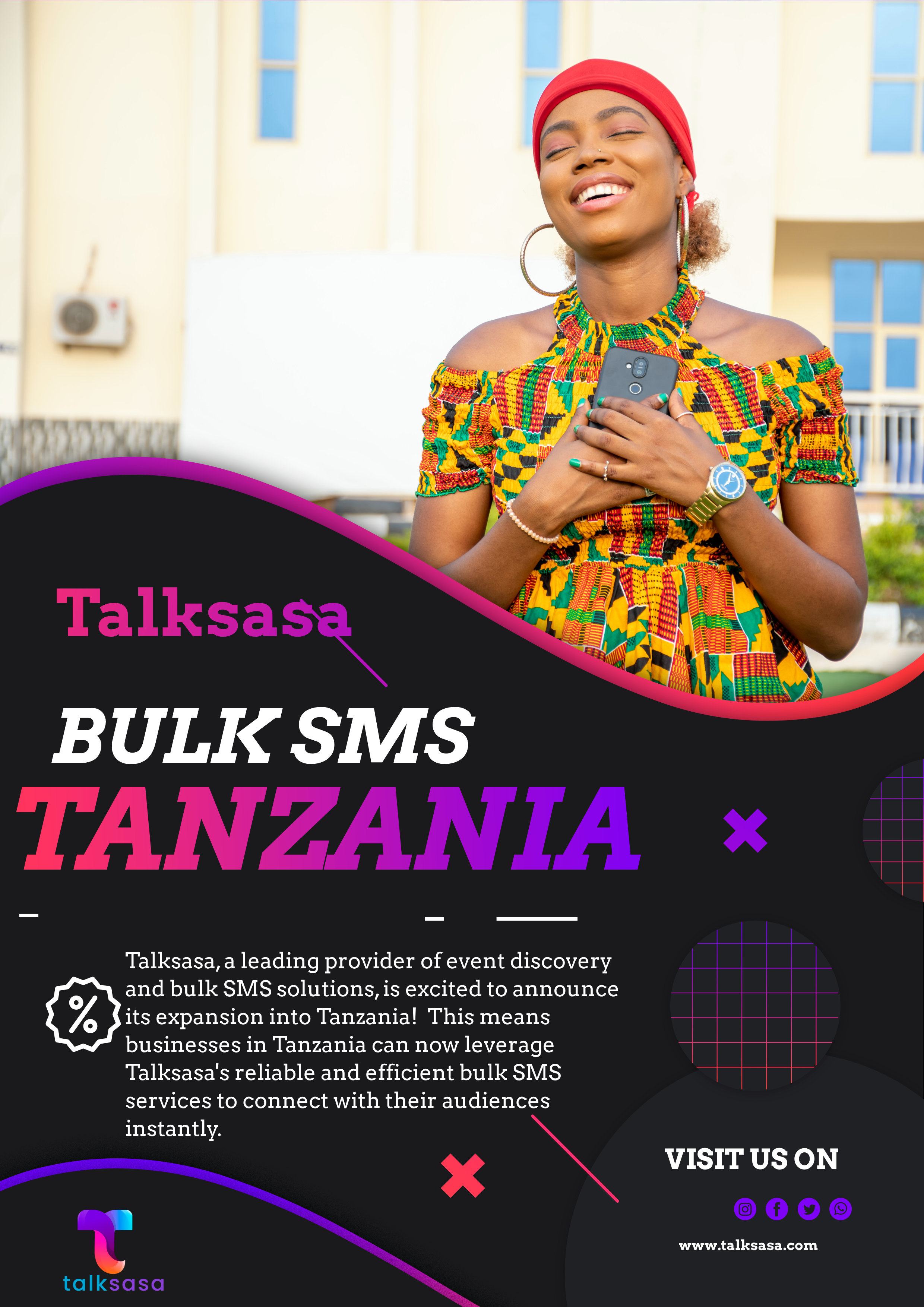 Talksasa Expands Reach: Now Offering Bulk SMS Services in Tanzania ( Bulk SMS Tanzania, Bulk SMS Provider Tanzania, SMS API Tanzania)